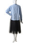 チュールコンビシャツワンピース ランバン オン ブルー/LANVIN en Bleu