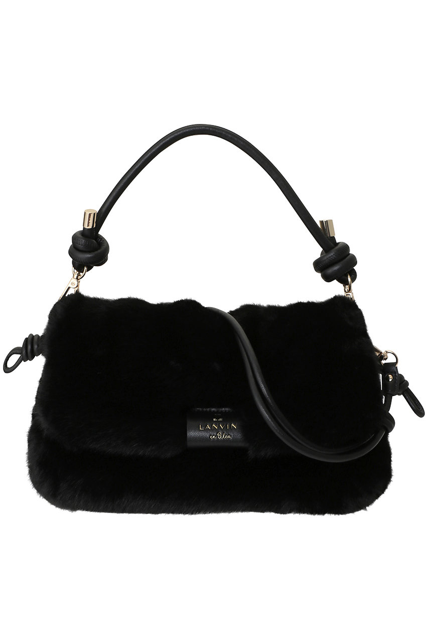 LANVIN en Bleu フェルン ファーバッグ 485070 (ブラック, F) ランバン オン ブルー ELLE SHOP