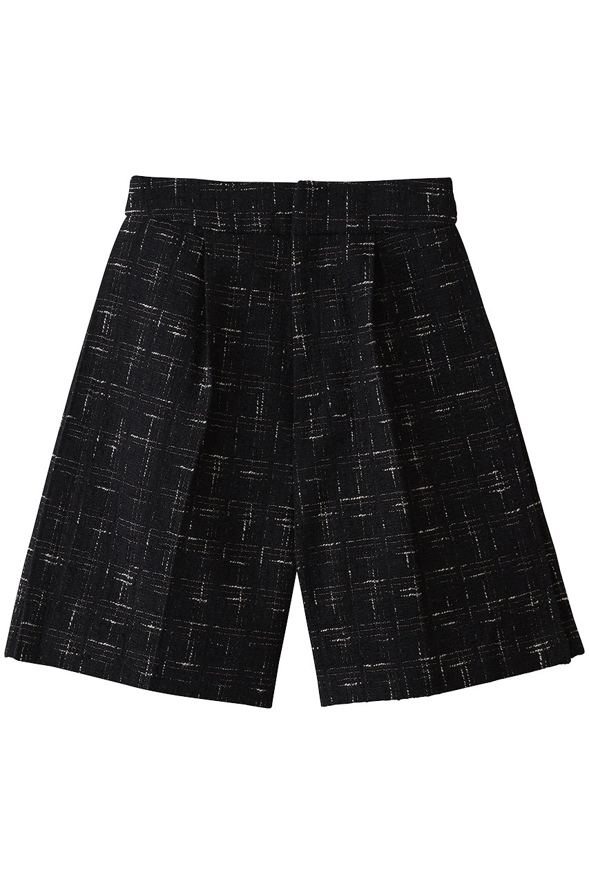 LANVIN en Bleu ツイードショートパンツ (ブラック, 36) ランバン オン ブルー ELLE SHOP