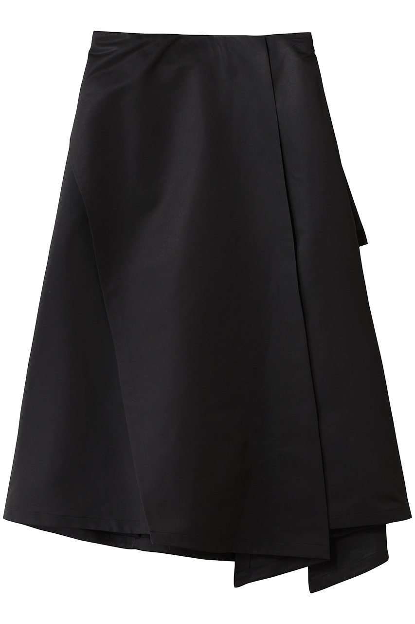 LANVIN en Bleu バックドレープスカート (ブラック, 38) ランバン オン ブルー ELLE SHOP