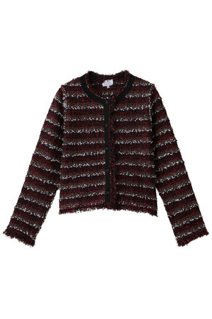 ランバン オン ブルー/LANVIN en Bleuのニットツイードジャケット(110300/110303)