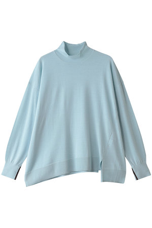 ランバン オン ブルー/LANVIN en Bleuのアシンメヘムハイネックニット(110300/110301)