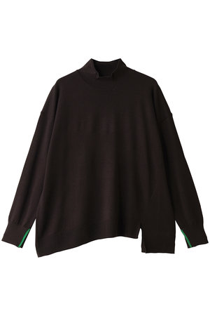 ランバン オン ブルー/LANVIN en Bleuのアシンメヘムハイネックニット(110300/110301)