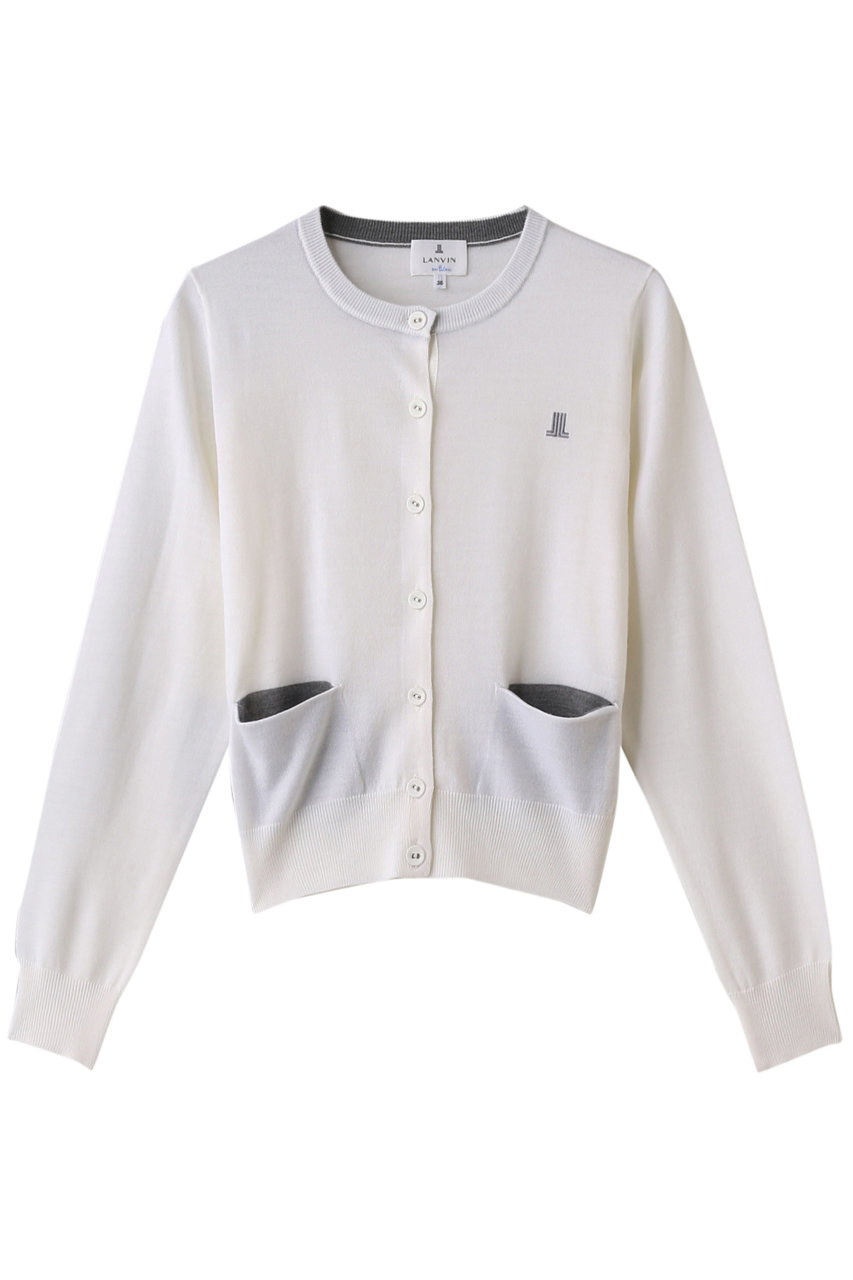 LANVIN en Bleu ランバン オン ブルー 【WEB限定】アイコン刺しゅうカーディガン オフホワイト