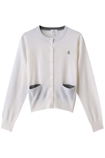 LANVIN en Bleu ランバン オン ブルー 【予約販売】【WEB限定】アイコン刺しゅうカーディガン オフホワイト