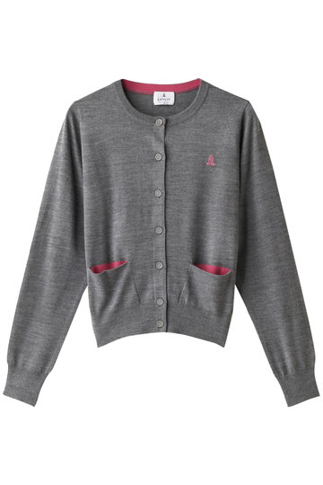 LANVIN en Bleu ランバン オン ブルー 【予約販売】【WEB限定】アイコン刺しゅうカーディガン チャコール