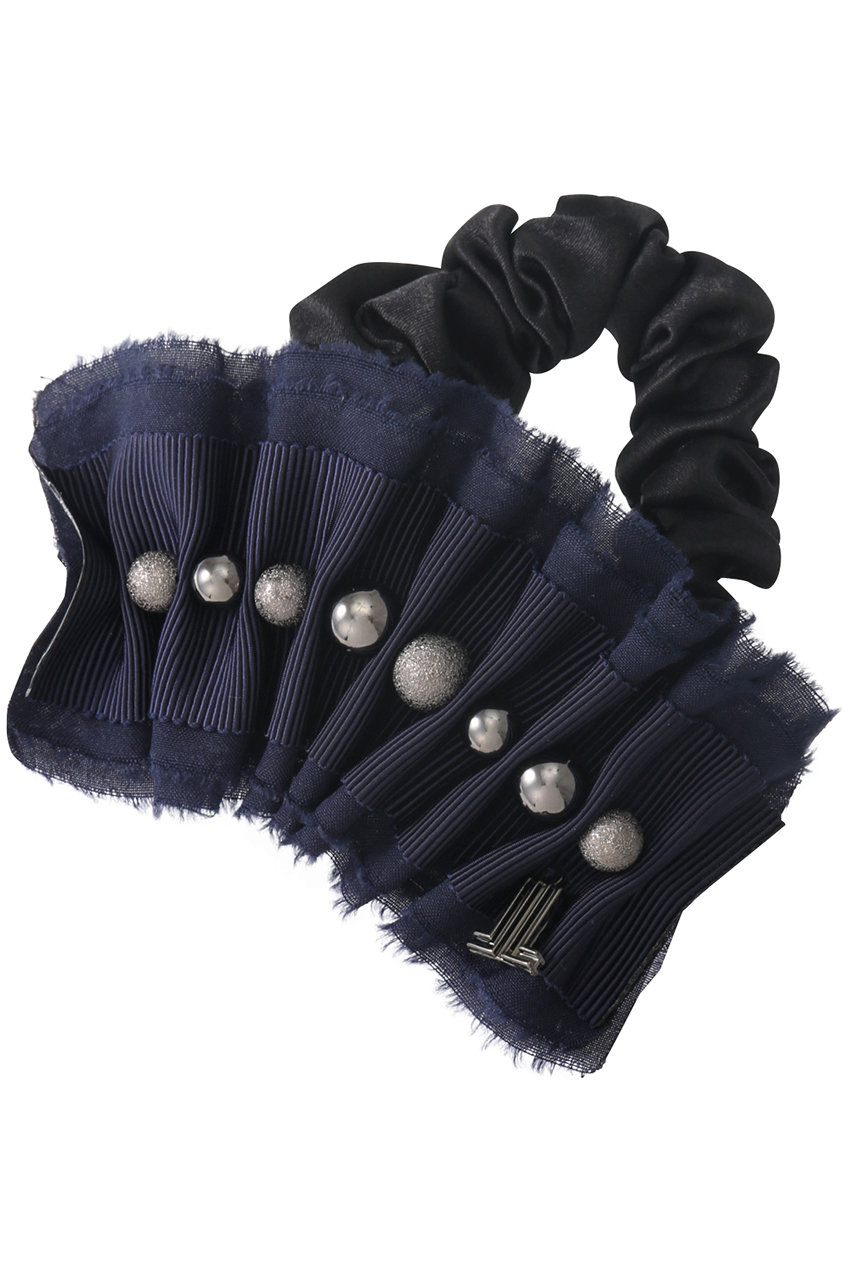 LANVIN en Bleu ランバン オン ブルー ミックスシフォンシュシュ ネイビー