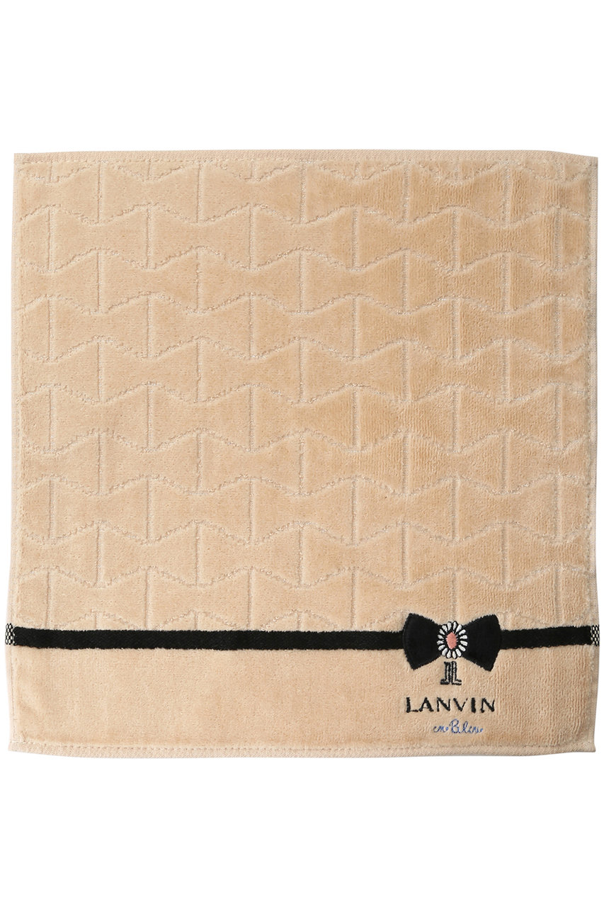 LANVIN en Bleu ランバン オン ブルー リボンデザインミニタオル ベージュ
