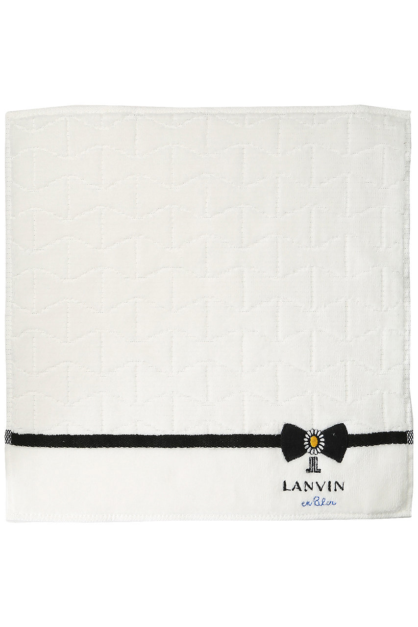 LANVIN en Bleu ランバン オン ブルー リボンデザインミニタオル オフホワイト