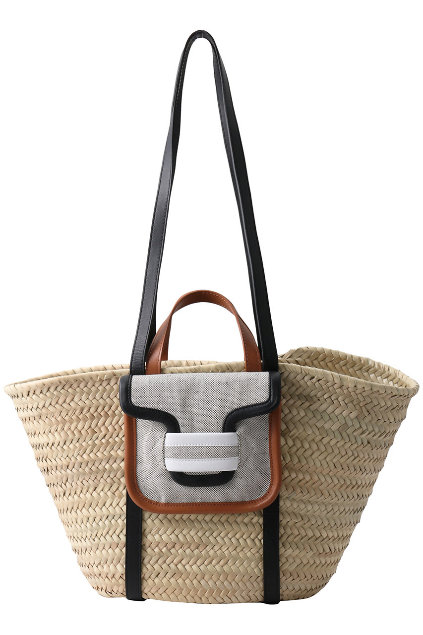 PIERRE HARDY ALPHA バスケット (ナチュラル×ブラック×ベージュ, F) ピエール アルディ ELLE SHOP PIERRE HARDY ALPHA バスケット (ナチュラル×ブラック×ベージュ, F) ピエール アルディ ELLE SHOP