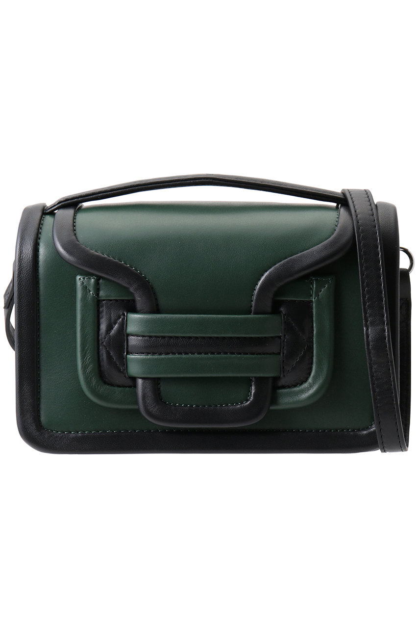 ピエール アルディ/PIERRE HARDYのALPHA 2wayハンドバッグ(ダークグリーン×ブラック/QV08)