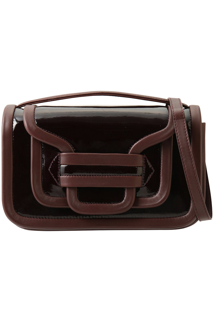 PIERRE HARDY ALPHA MAXI パテントコンビ2wayハンドバッグ (バーガンディ, F) ピエール アルディ ELLE SHOP