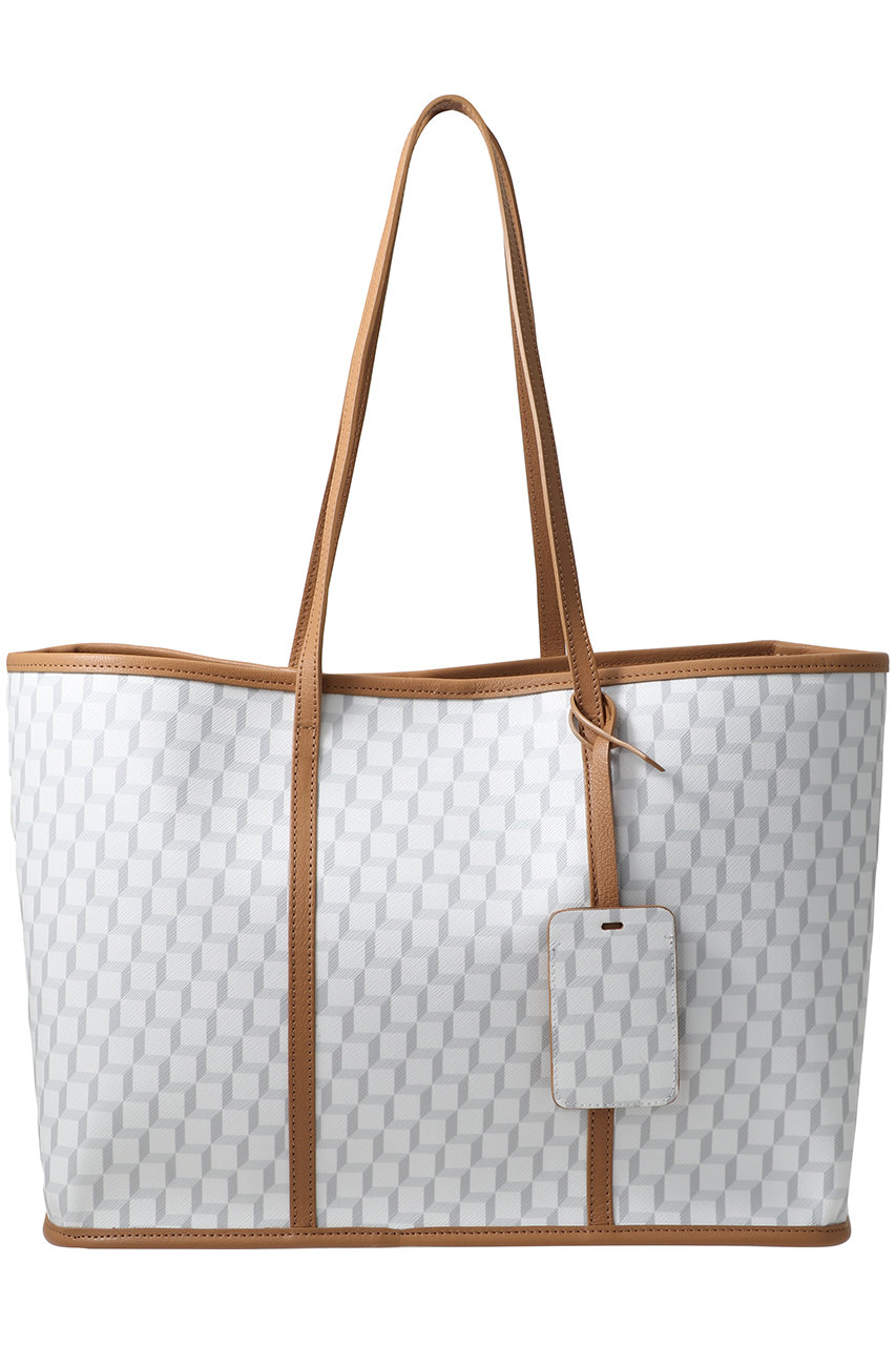 ピエール アルディ/PIERRE HARDYのCAB トートバッグ(ホワイト/ホワイト×キャメル/AFV3)