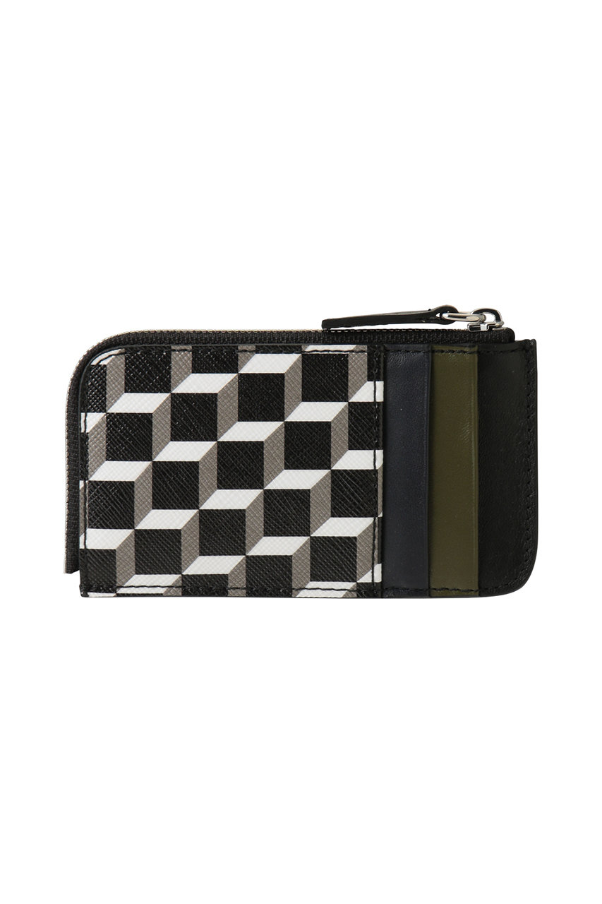 PIERRE HARDY PM コインカードケース (ネイビー×カーキ, F) ピエール アルディ ELLE SHOP