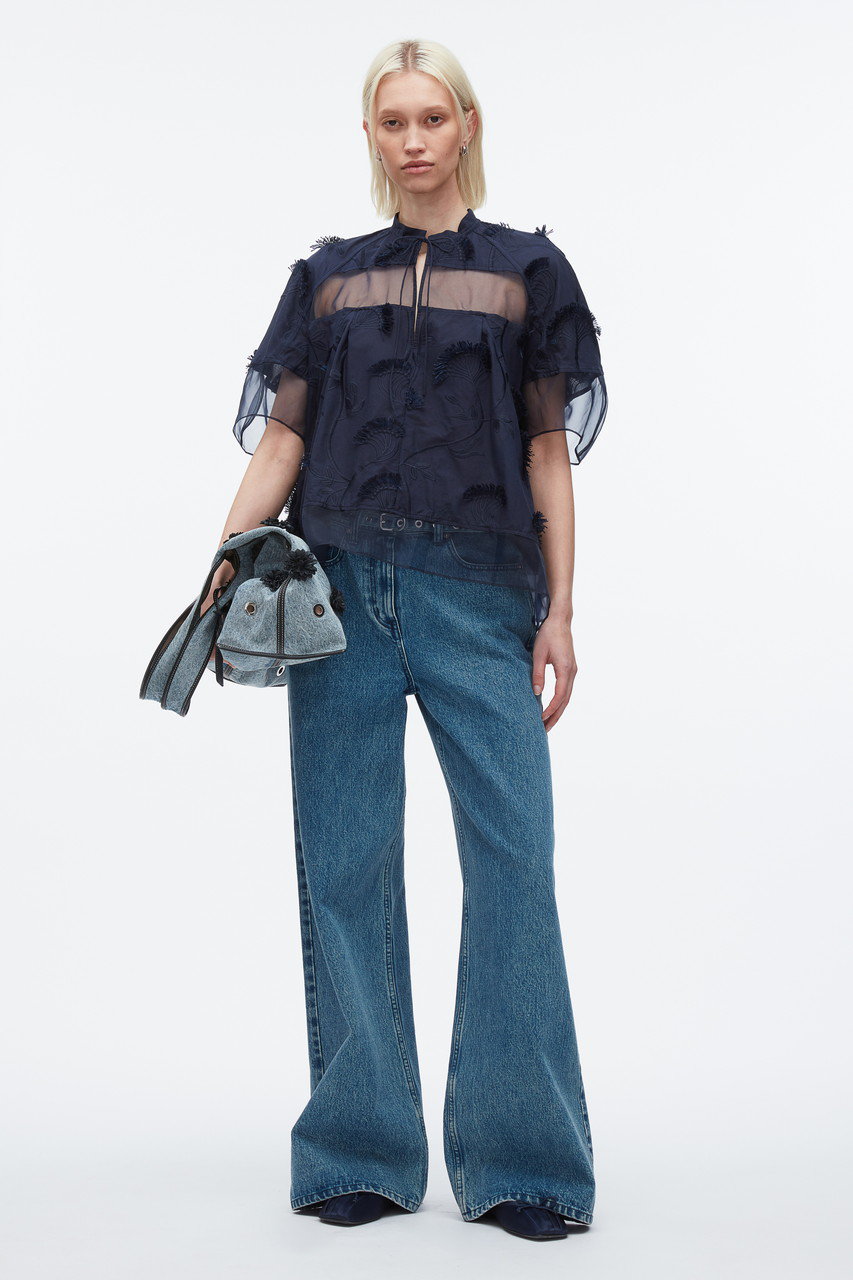 3.1 Phillip Lim ポプリン コンボ ボリュームスリーブ 3.1 Phillip Lim ポプリン コンボ ボリュームスリーブ XS