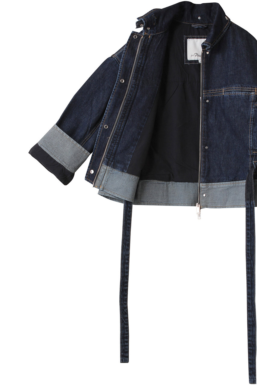 【3.1 Phillip Lim】デニムジャケット／ブラック／黒 3.1 Phillip Lim デニム フライトジャケット | FARFETCH JP