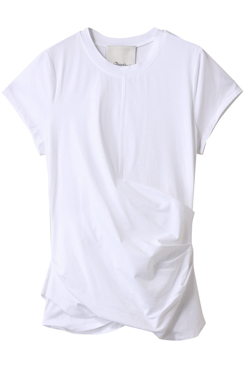 3.1 Phillip Lim DRAPED ショートスリーブTシャツ (ホワイト, S) 3.1 フィリップ リム ELLE SHOP 3.1 Phillip Lim DRAPED ショートスリーブTシャツ (ホワイト, S) 3.1 フィリップ リム ELLE SHOP