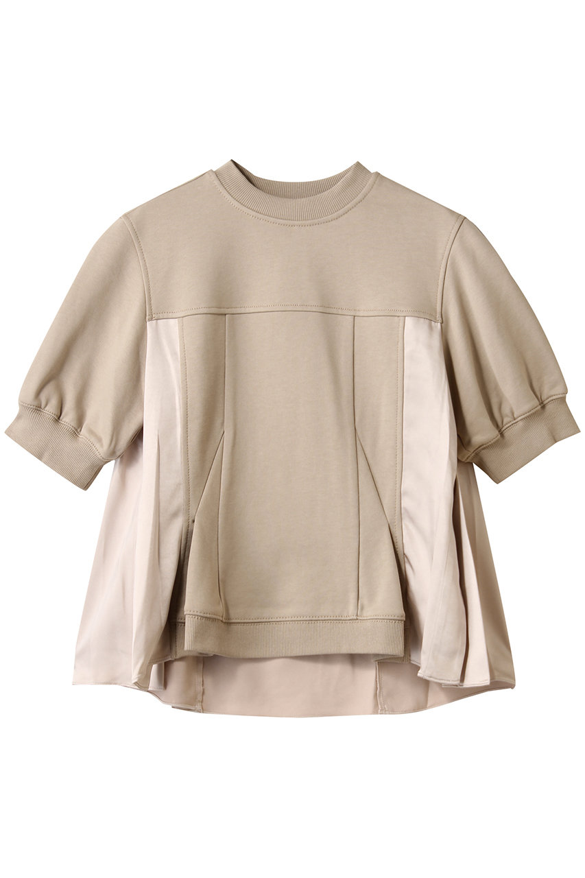 3.1 Phillip Lim SATIN コンビ パフスリーブ フラウンス トップス (コンクリート, S) 3.1 フィリップ リム ELLE SHOP 3.1 Phillip Lim SATIN コンビ パフスリーブ フラウンス トップス (コンクリート, S) 3.1 フィリップ リム ELLE SHOP