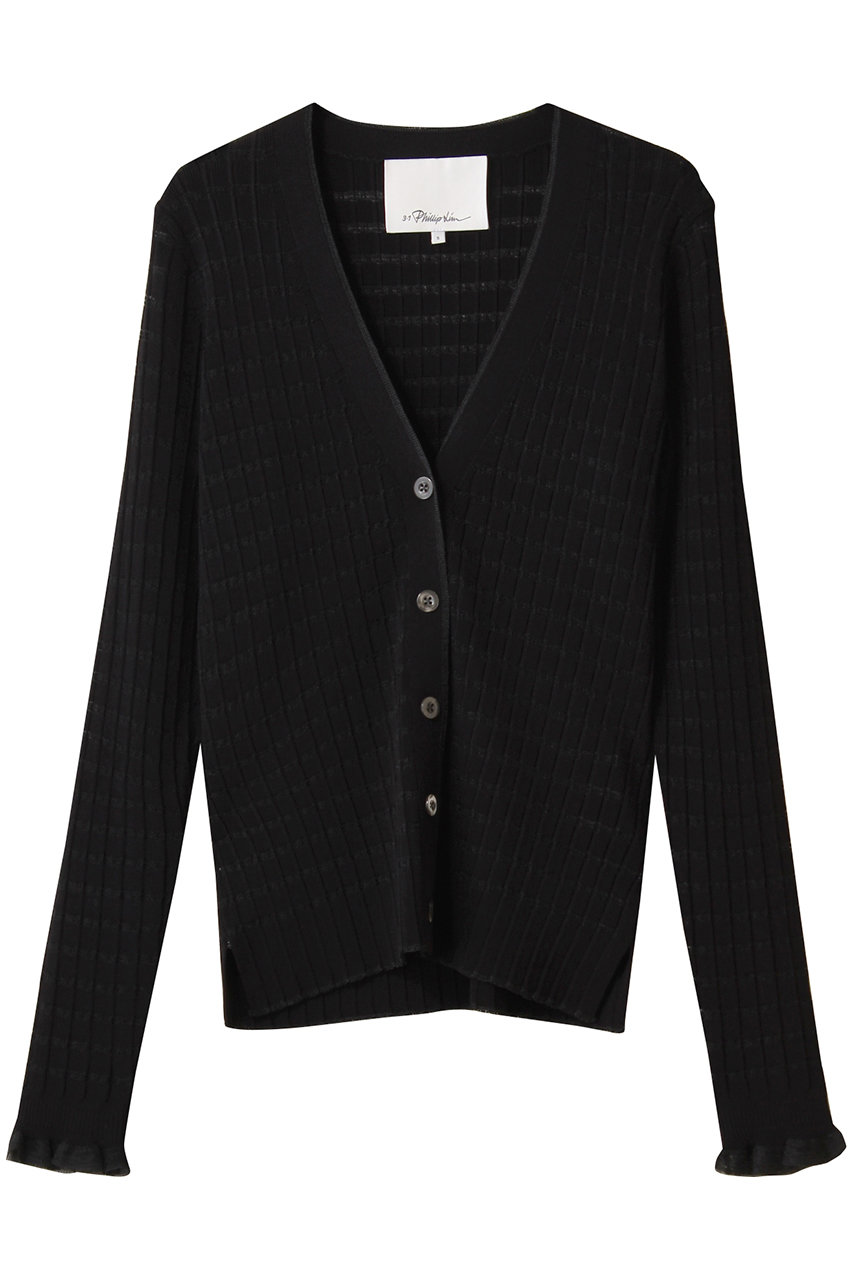 3.1 Phillip Lim ロングスリーブ Vネックカーディガン (ブラック, S) 3.1 フィリップ リム ELLE SHOP 3.1 Phillip Lim ロングスリーブ Vネックカーディガン (ブラック, S) 3.1 フィリップ リム ELLE SHOP