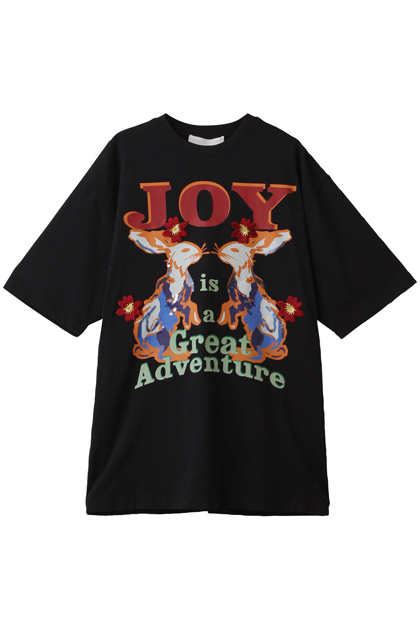 3.1 Phillip Lim JOY IS A GREAT ADVENTURE Tシャツ (ブラックマルチ, S) 3.1 フィリップ リム ELLE SHOP 3.1 Phillip Lim JOY IS A GREAT ADVENTURE Tシャツ (ブラックマルチ, S) 3.1 フィリップ リム ELLE SHOP