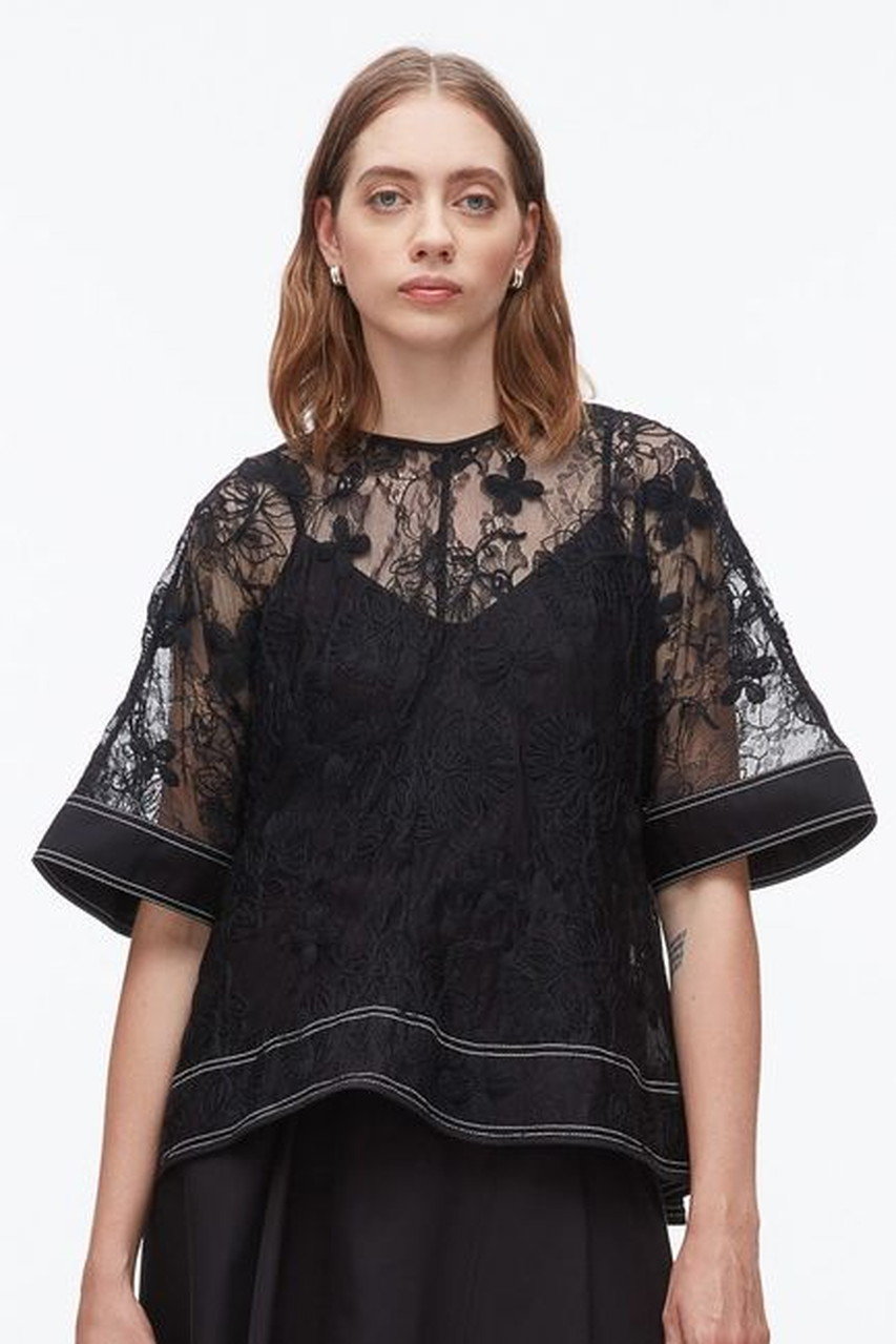 【美品】3.1 フィリップリムのレイヤードトップス。 3.1 Phillip Lim(3.1 フィリップ リム)｜フローラル ディメンショナル