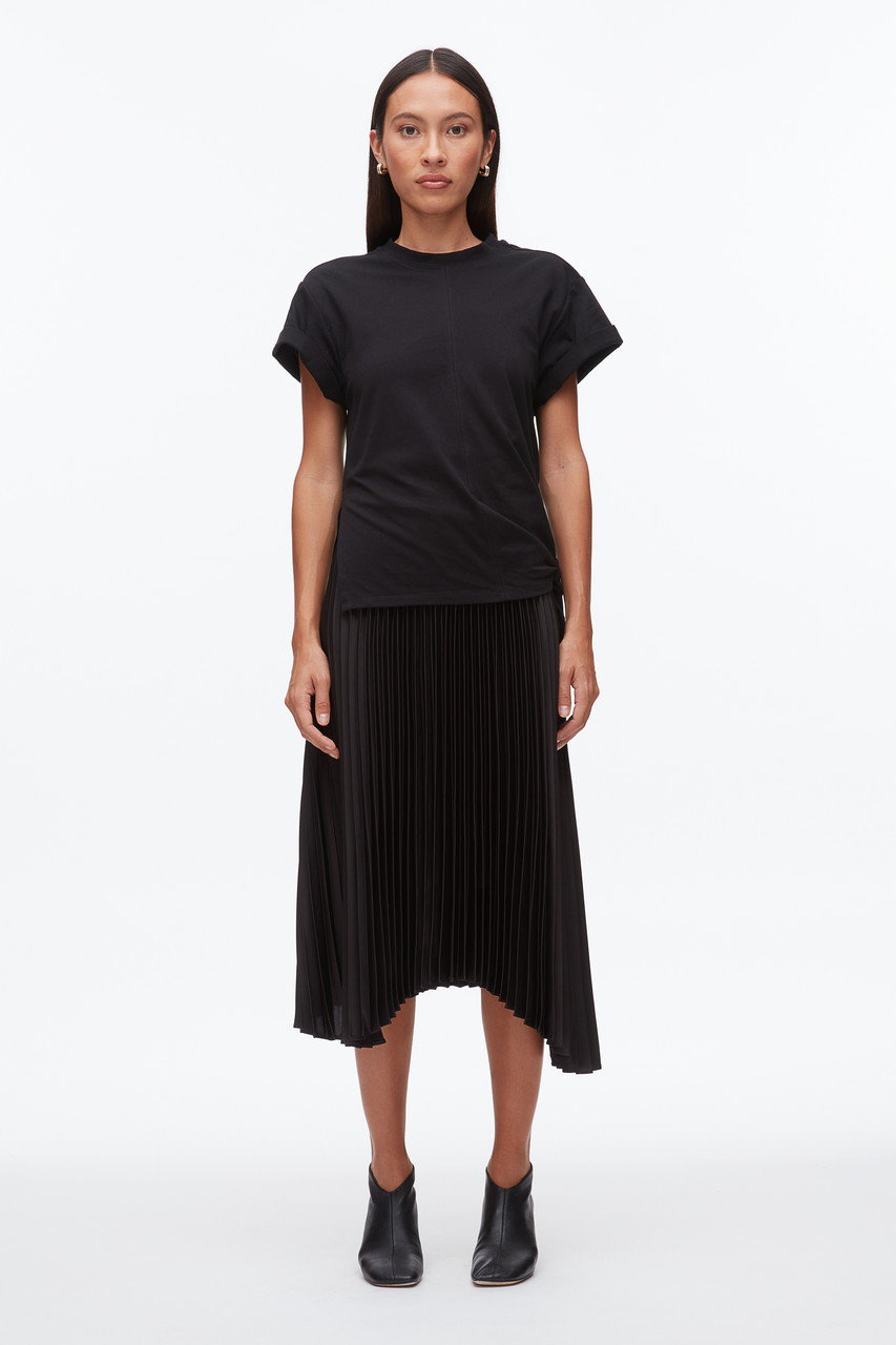 未使用 3.1 Phillip Lim フィリップリム 黒 ドレープ スカート 3.1 Phillip Lim(3.1 フィリップ リム)｜ショートスリーブ Tシャツ