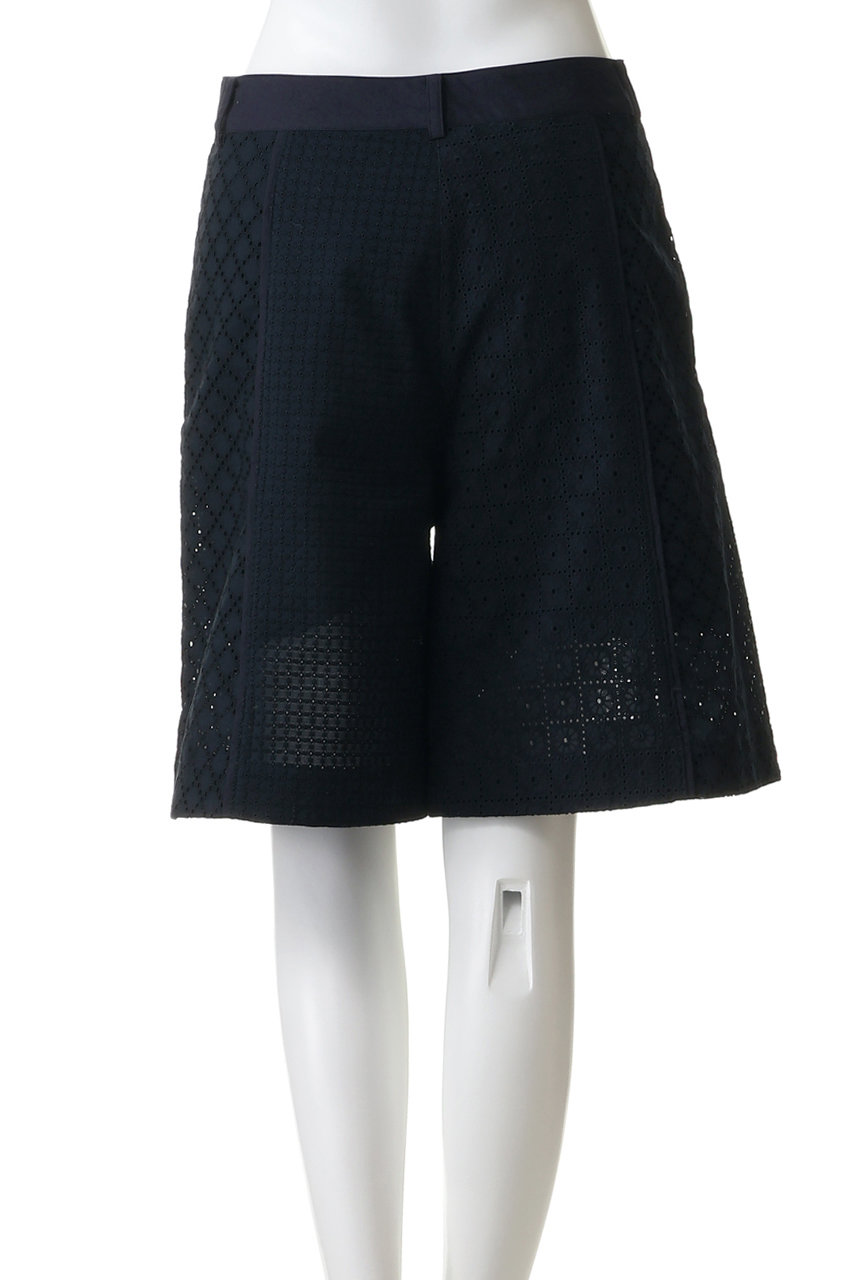 3.1 フィリップリム 黒 ショートパンツ 3.1 Phillip Lim(3.1 フィリップ リム)｜BROIDERIE ANGLAISE パッチ