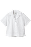 BROIDERIE ANGLAISE パッチワーク キャンプ シャツ
