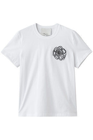 3.1 フィリップ リム/3.1 Phillip Limのフラワー エンブロイダード Tシャツ(110100/110102)