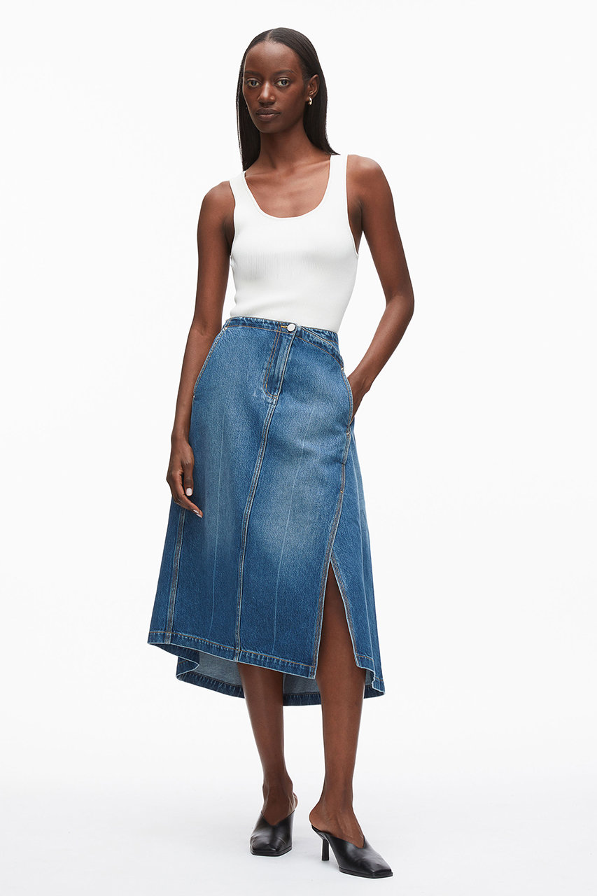 3.1 Phillip Lim(3.1 フィリップ リム)｜アシンメトリーデニムスカート