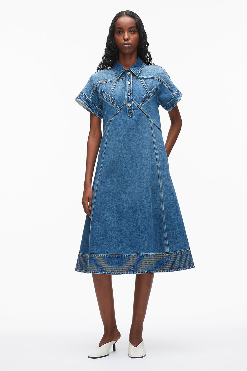 3.1 Phillip Lim(3.1 フィリップ リム)｜トラペーズ ミディデニム