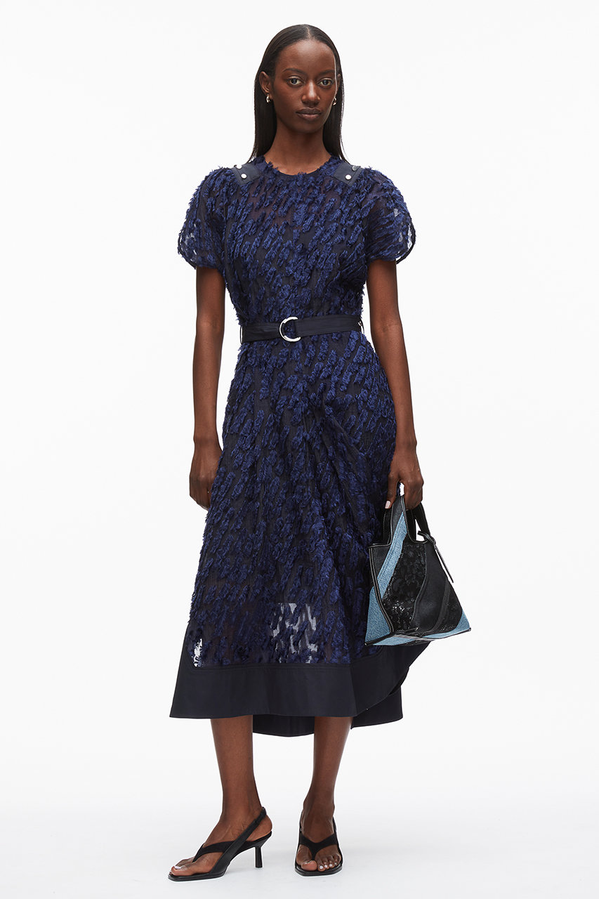 3.1 Phillip Lim - 新品　春　スリーワンフィリップリム　S ネイビー 3.1 Phillip Lim(3.1 フィリップ リム)｜TEXTURE ORGANZA ベルテッド