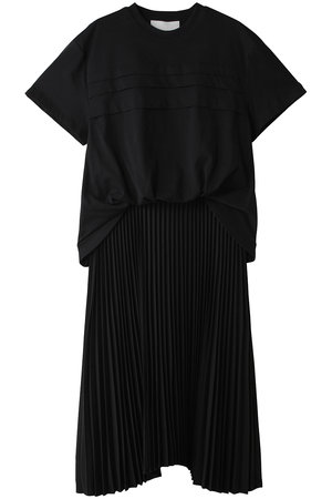 3.1 フィリップ リム/3.1 Phillip LimのフレンチタックTシャツコンビ プリーツドレス(110500/110503)