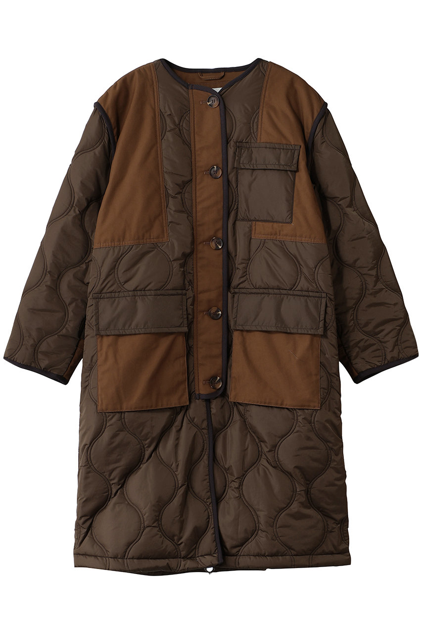 3.1 Phillip Lim QUILTED NYLON コンビ コート (エスプレッソ-カカオ, XS) 3.1 フィリップ リム ELLE SHOP
