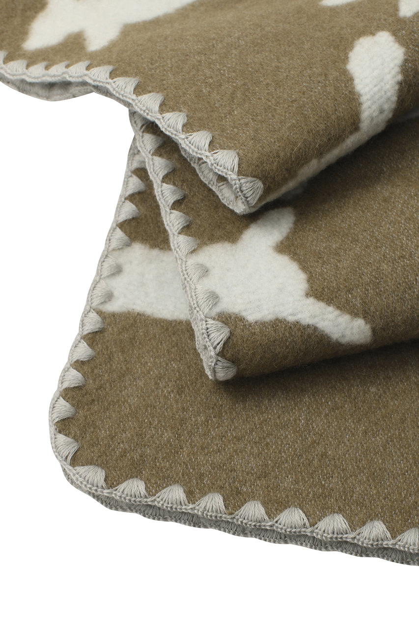 Mina Perhonen ミナ ペルホネン Run Run Run ブランケット Large 約5 146cm ブラウン の通販 Elleshop エル ショップ