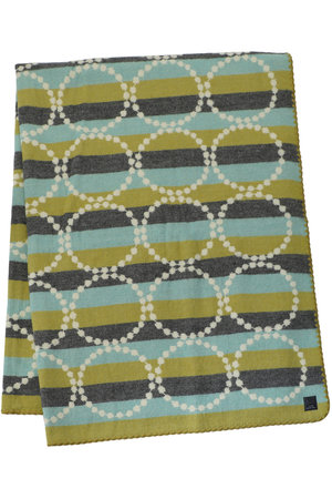ミナ ペルホネン/mina perhonenのtambourine borderブランケット Large 約210×145cm(リビング/ブランケット)