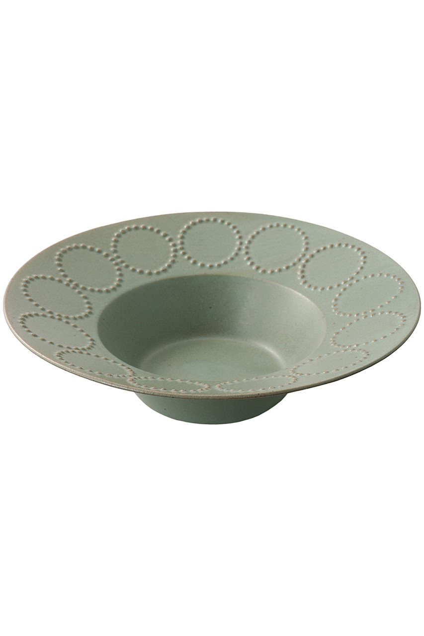 ミナ ペルホネン/mina perhonenのtambourine 深皿 23cm(グリーン/TW0204)