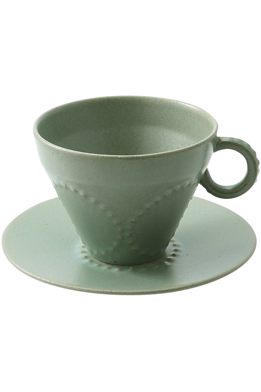 ミナ ペルホネン/mina perhonenのtambourine カップ＆ソーサー(グリーン/TW0205)