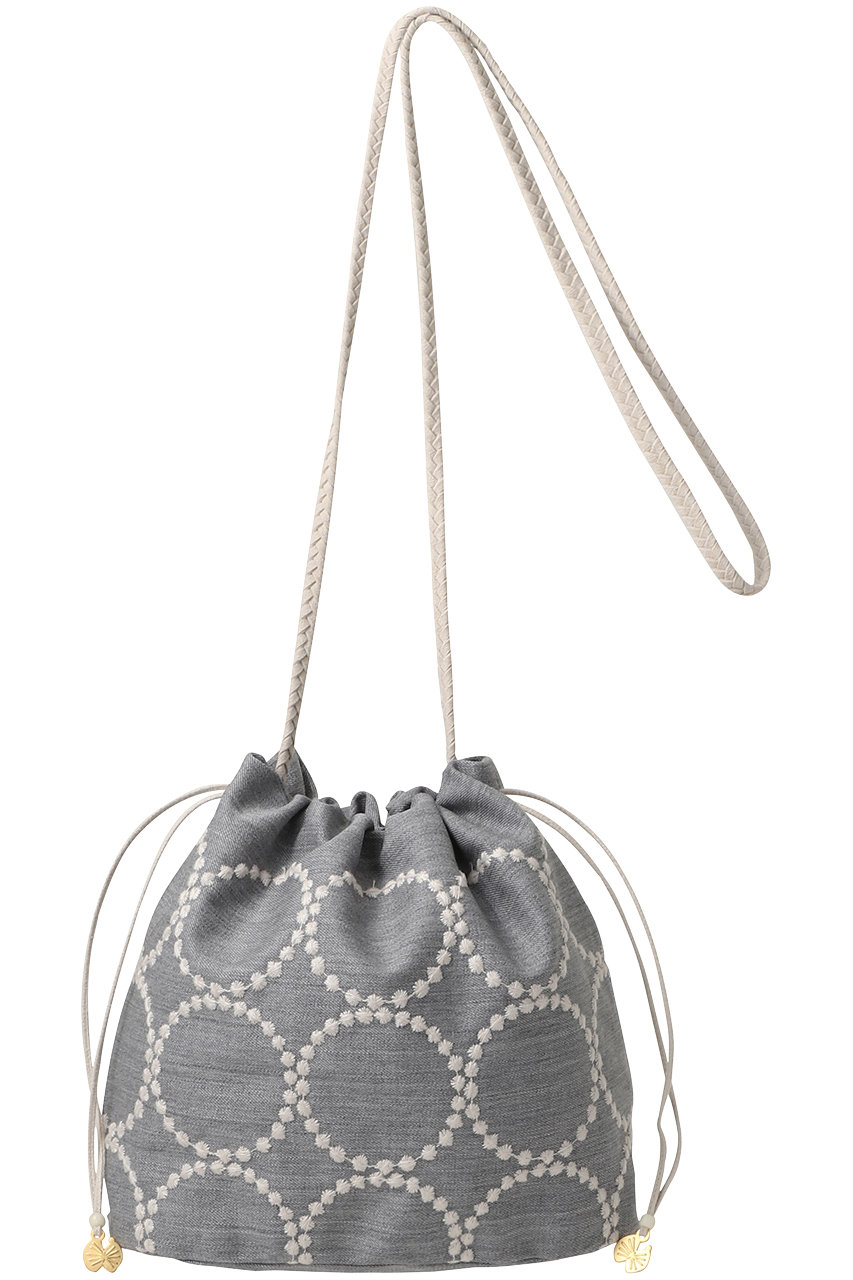 mina perhonen(ミナ ペルホネン)｜【KIDS】gem pochette ポーチ/グレー