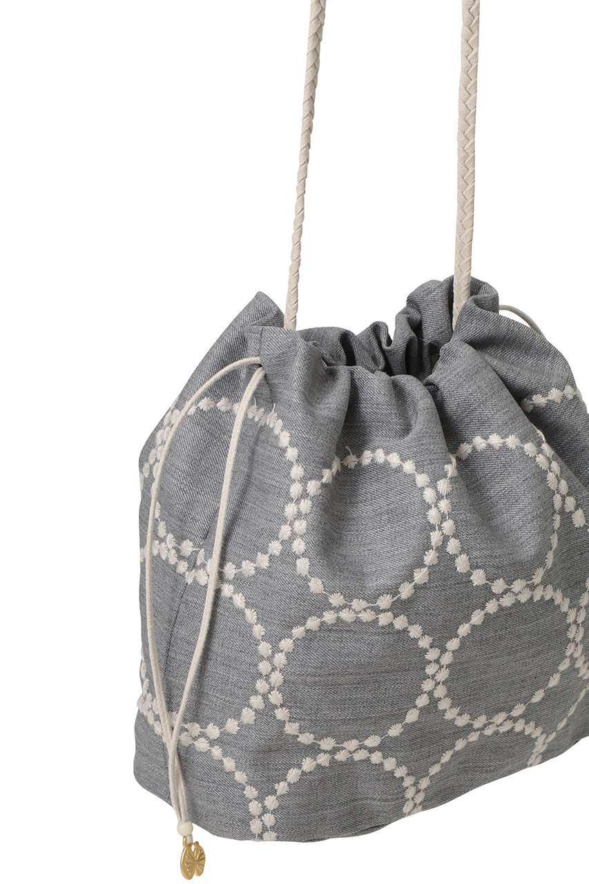 mina perhonen(ミナ ペルホネン)｜【KIDS】gem pochette ポーチ/グレー