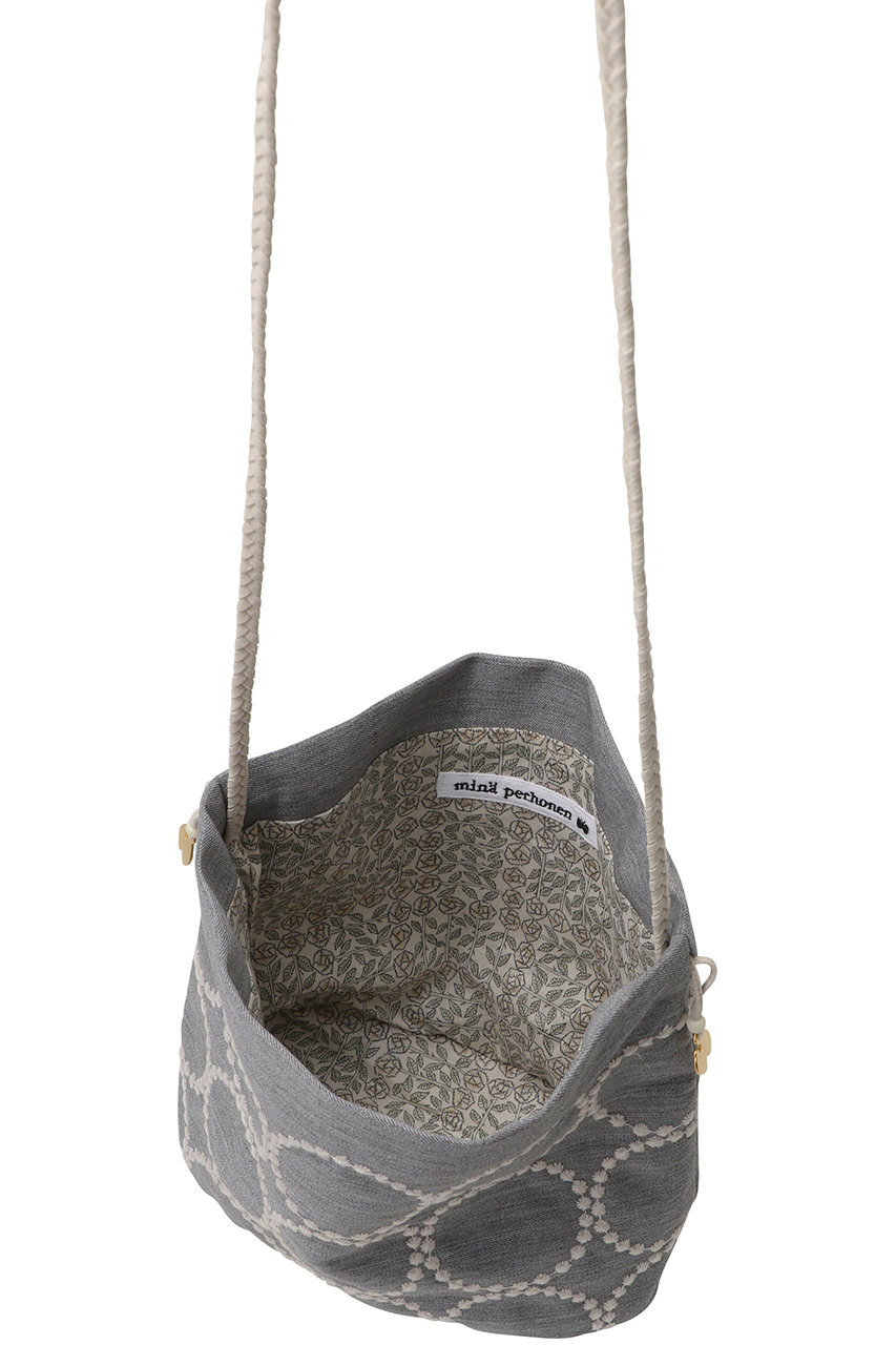 mina perhonen(ミナ ペルホネン)｜【KIDS】gem pochette ポーチ/グレー