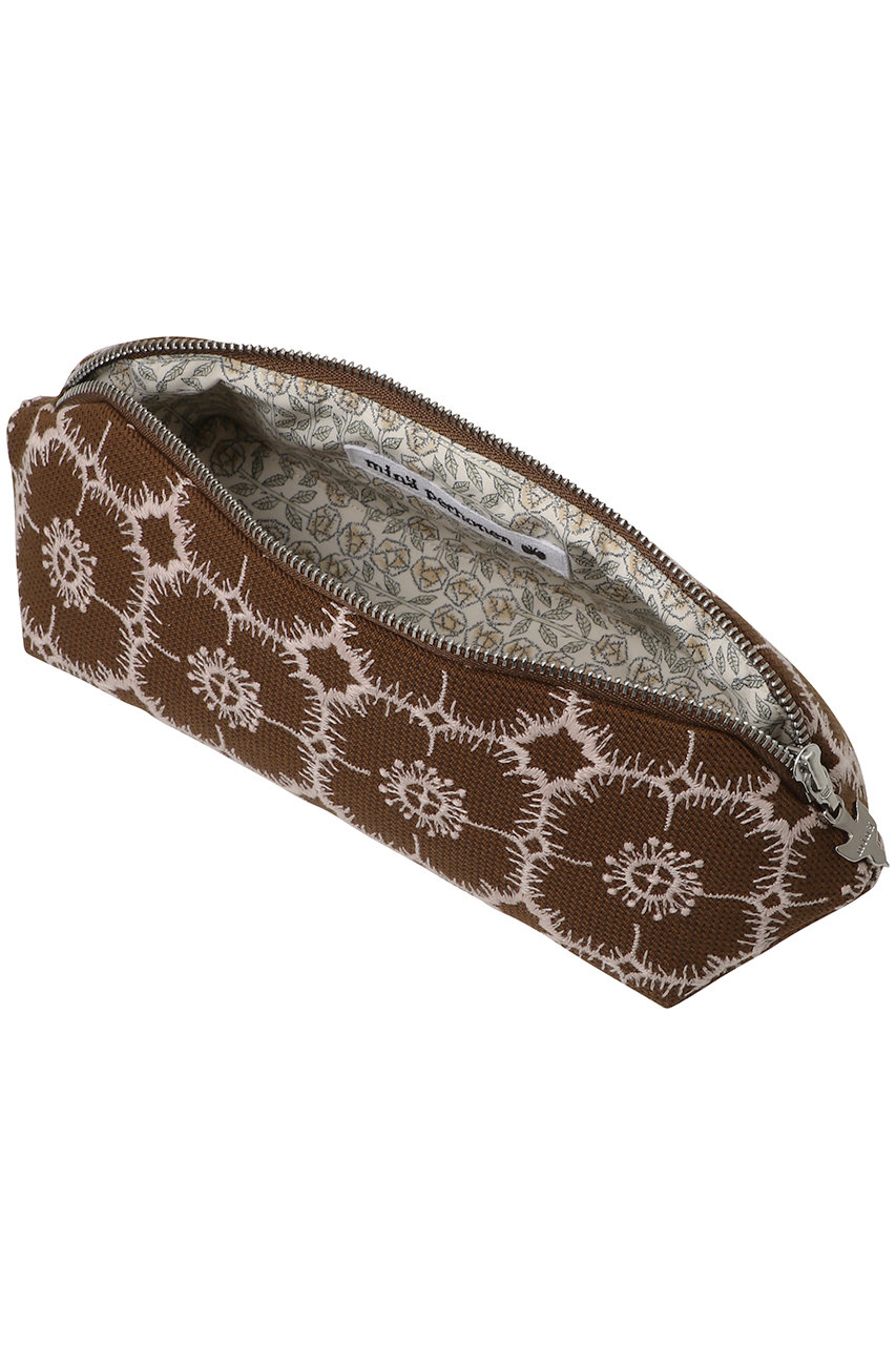 ミナペルホネン　quartz pouch mina perhonen(ミナ ペルホネン)｜quartz pouch ポーチ/ブラウン