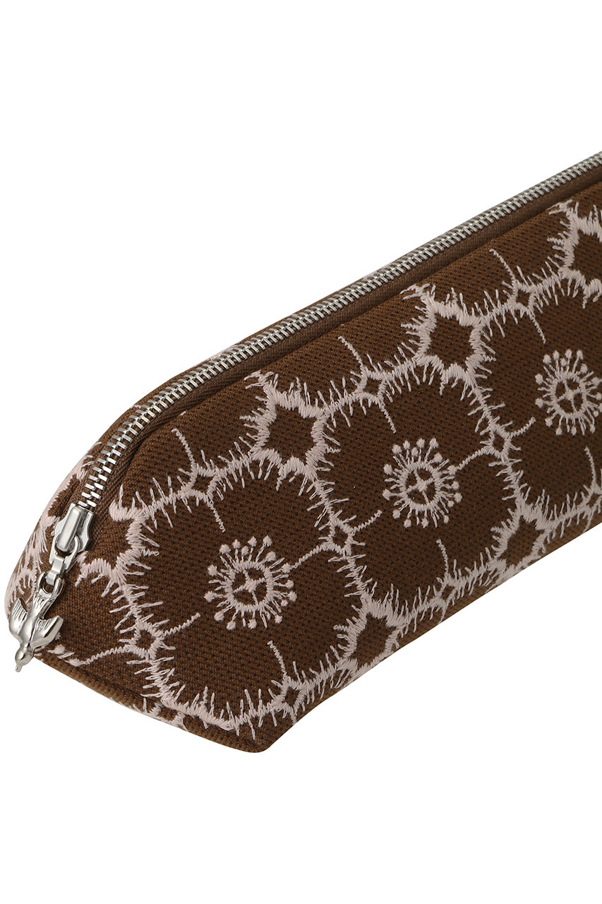 mina perhonen(ミナ ペルホネン)｜quartz pouch ポーチ/ブラウン
