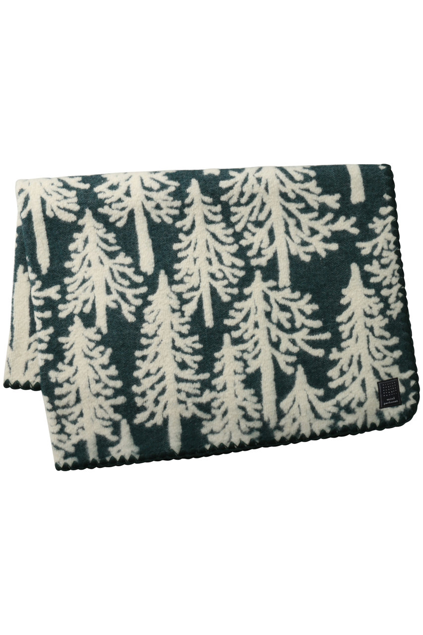 ミナ ペルホネン/mina perhonenのmetsa ブランケット extra small 約72.5×105cm(ブルーグリーン/ACA7595)