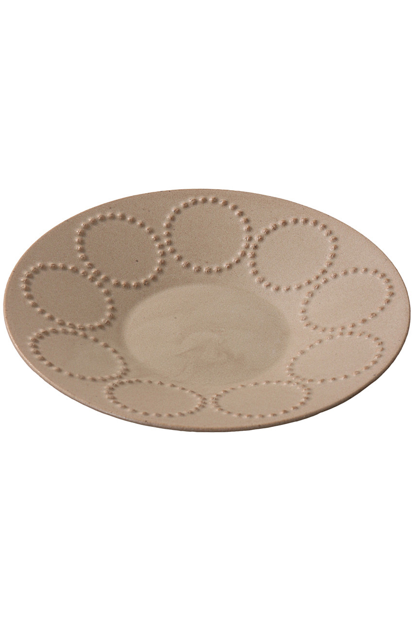 ミナ ペルホネン/mina perhonenのtambourine プレート小 17cm(ライトブラウン/TW0101A)