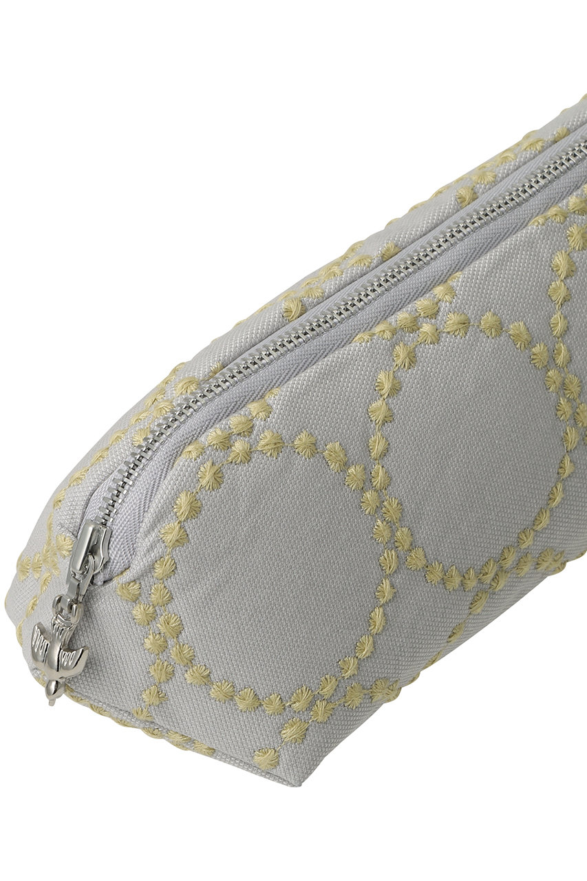 mina perhonen(ミナ ペルホネン)|quartz pouch ポーチ/ライトグレー mina perhonen(ミナ ペルホネン)|quartz pouch ポーチ/ライトグレー