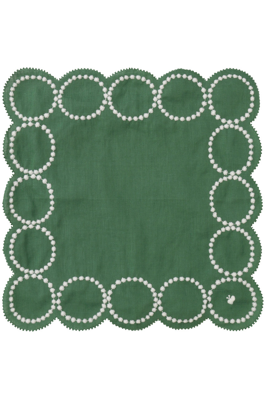 ミナ ペルホネン/mina perhonenのtambourine ハンカチ(グリーン/AES7800)