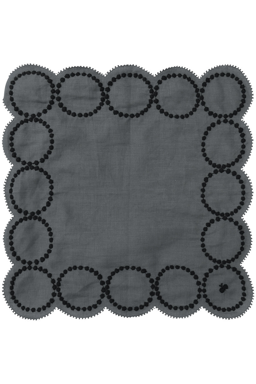 ミナ ペルホネン/mina perhonenのtambourine ハンカチ(チャコール/AES7800)