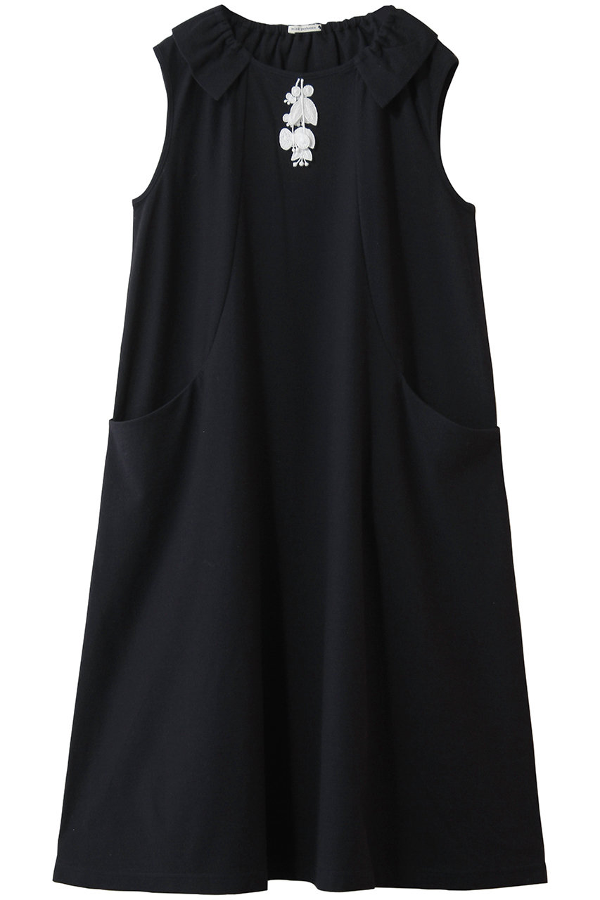 ミナ ペルホネン/mina perhonenの【KIDS】forest parade ワンピース(ネイビー/AES8530PD)