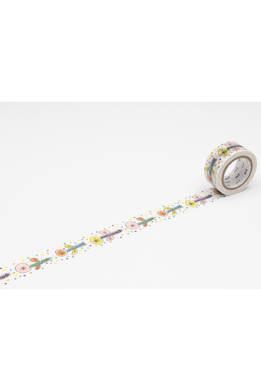 mina perhonen ミナ ペルホネン 【mt】×mina perhonen マスキングテープ(20mm) flower-white